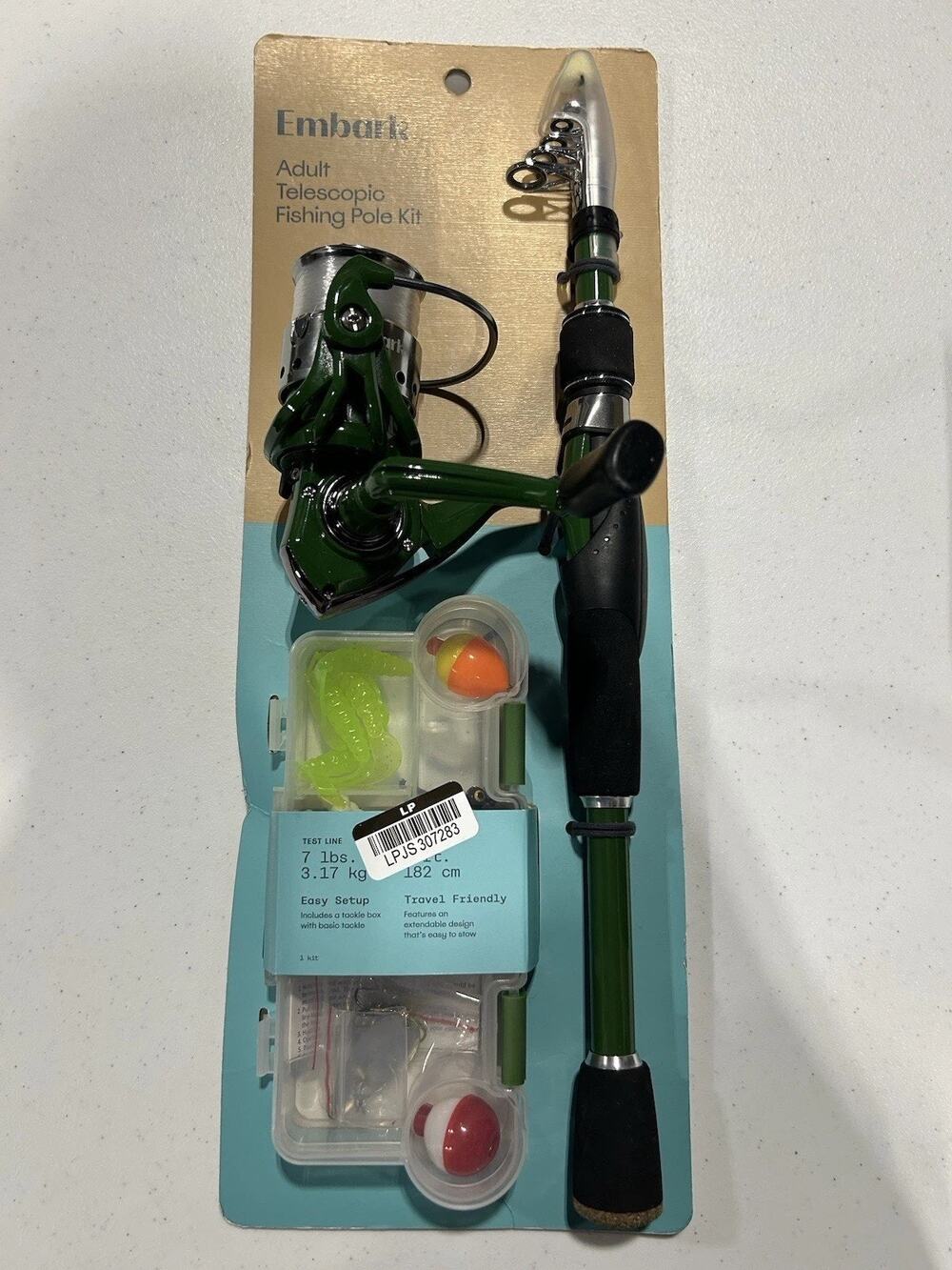 Adult Spinning Telescopic Conventional Fishing Rod and Reel Combo - Embark